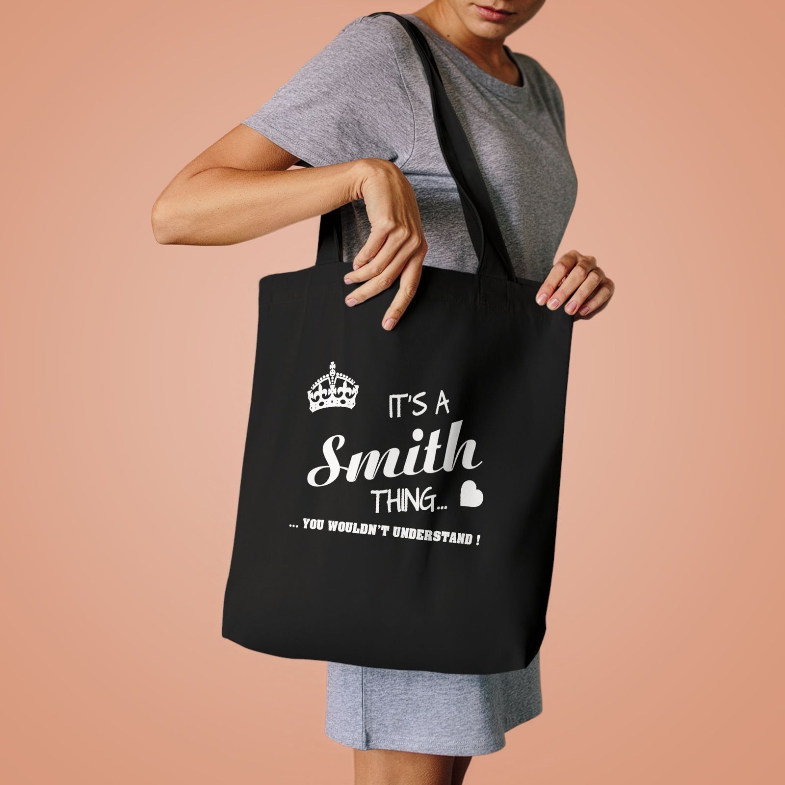 Elegant White Feather Silhouette — Cotton Tote Bag