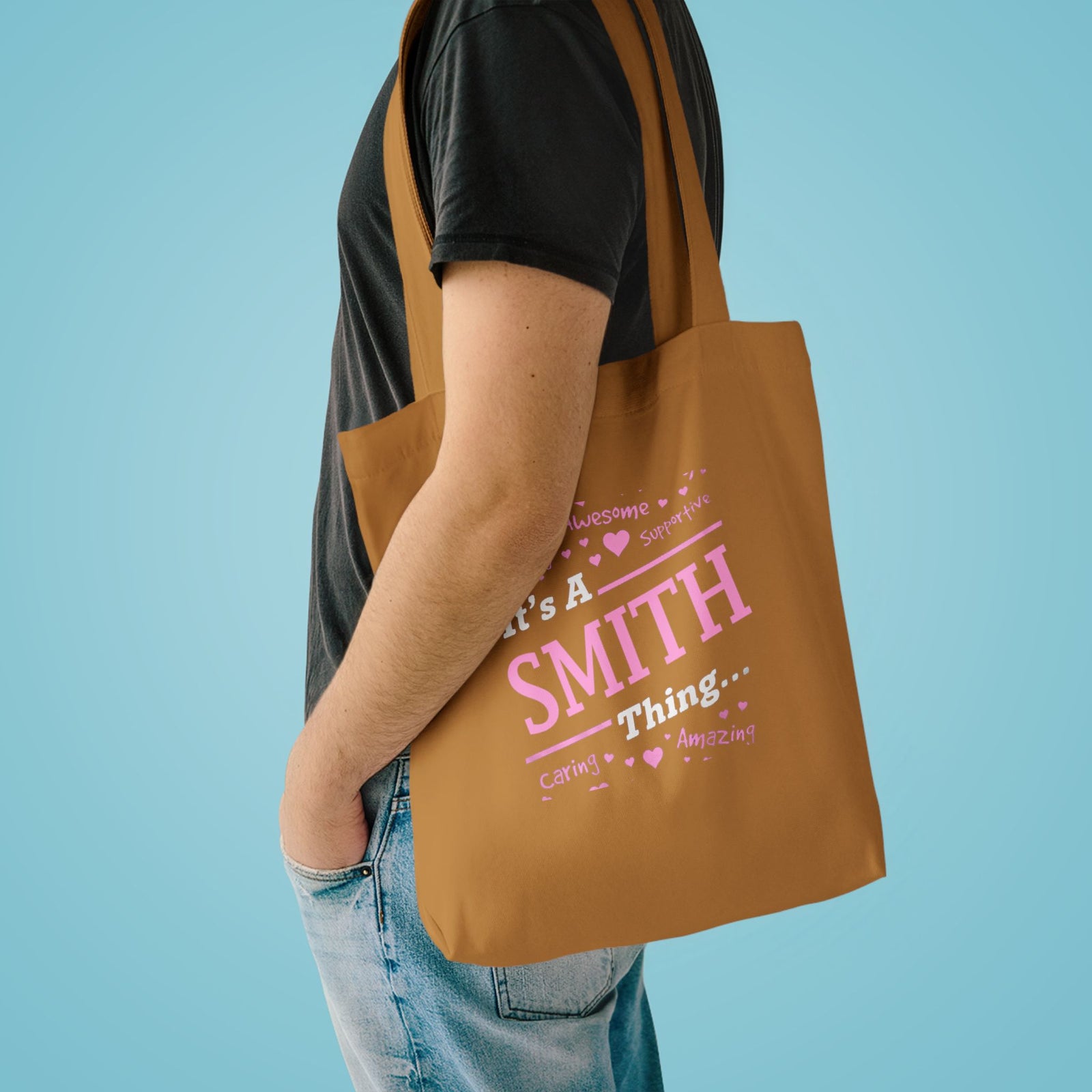 Positive Words Heartburst Design — Cotton Tote Bag