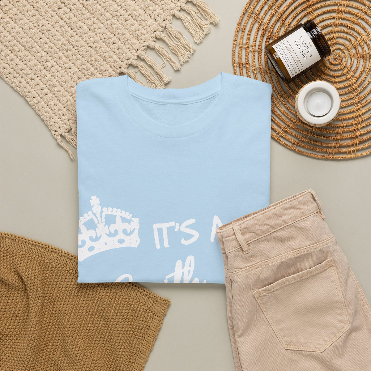 Vintage Sunset With Palm Trees Silhouette — Unisex Tee