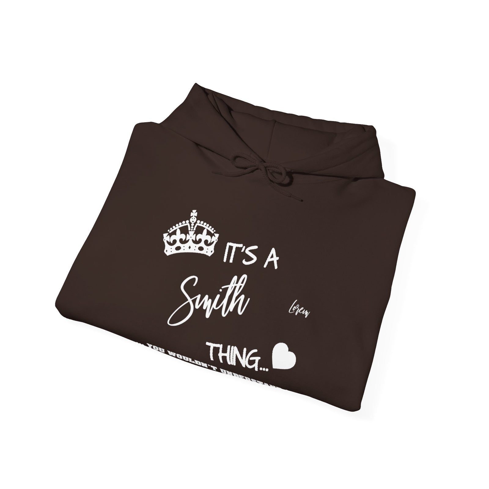 White Floral Line Art with Inspirational Text — Hoodie