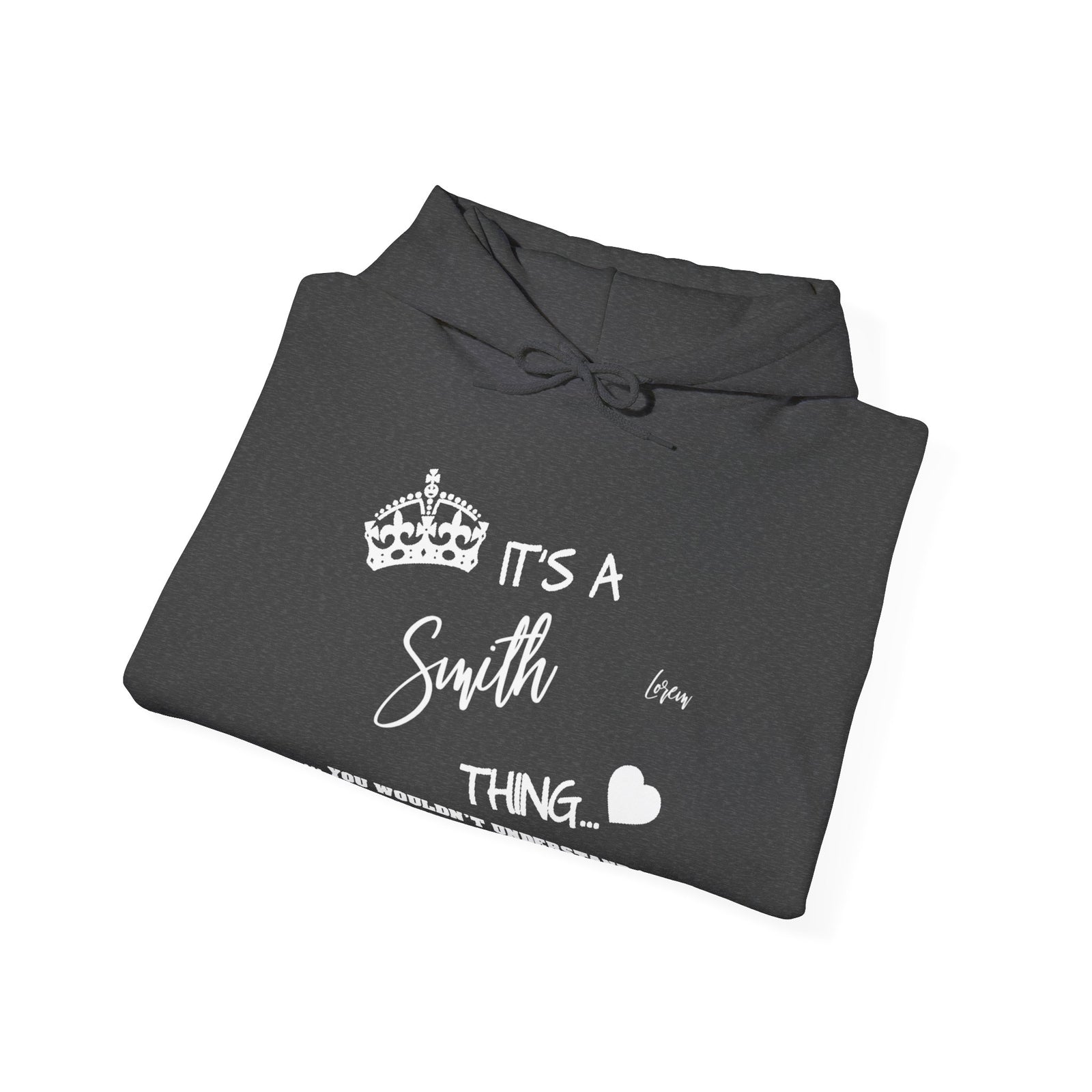 White Floral Line Art with Inspirational Text — Hoodie