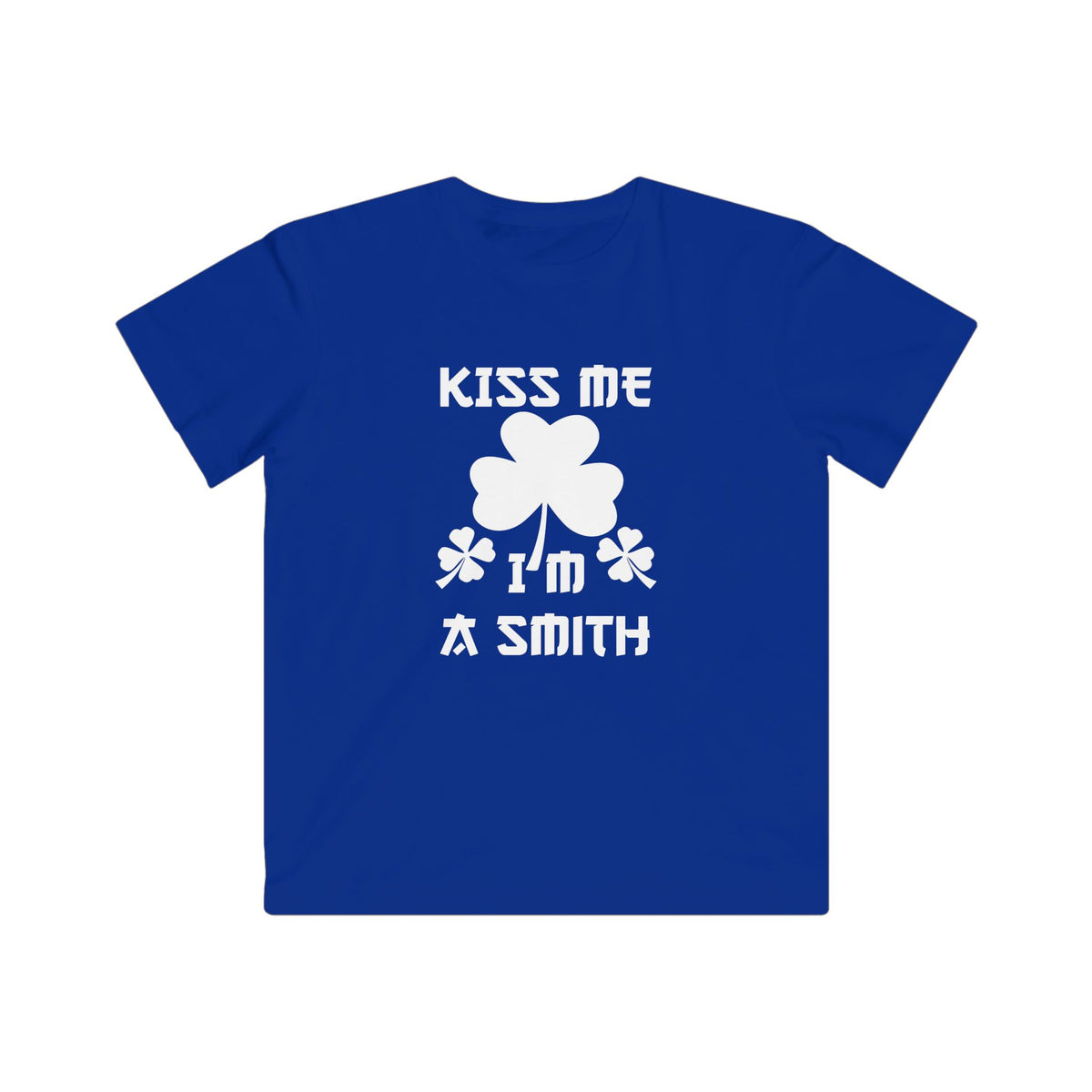 Kiss Me I'm A Smith Shamrock Design — Kids